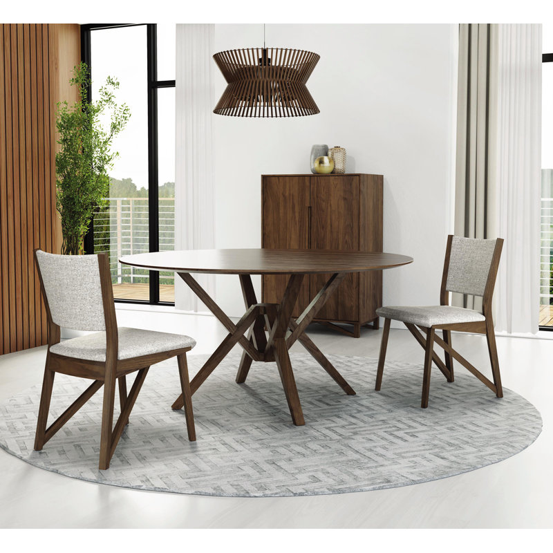 Table de bout fixe Exeter, L 60 po x l 60 po, Noyer naturel