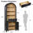 Aterlia 80.9" Arched Storage Bookcase-1799064748