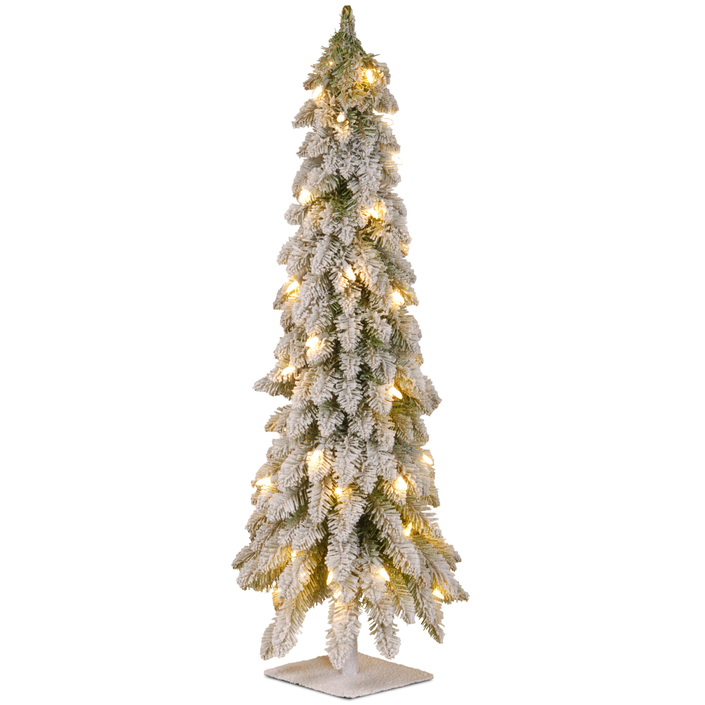 The Holiday Aisle® Snowy Downswept Forestree with Clear Lights & Reviews | Wayfair