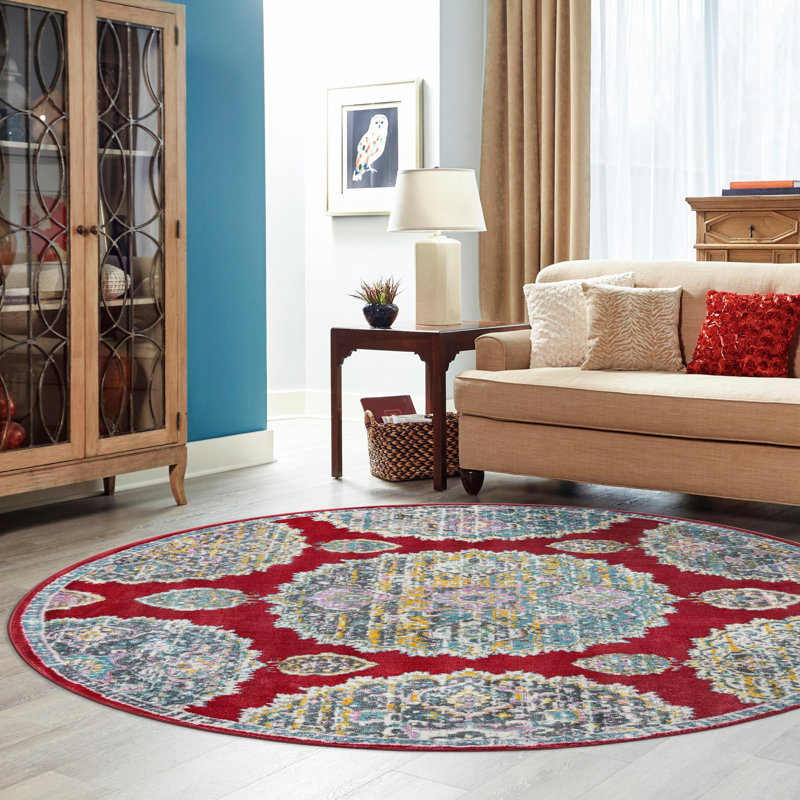 Oriental Indoor Rug, Round 8'2"