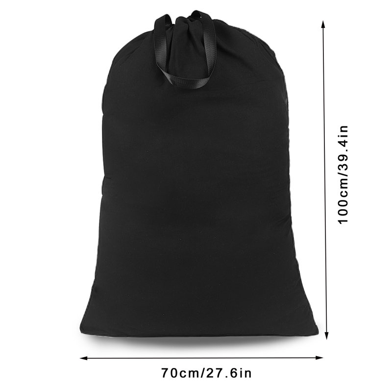 Sac à linge en tissu, Noir