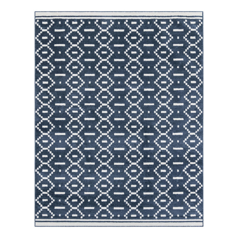 Latitude Run® Begna Nikolis Rug Blue, Rectangle 7'10" x 10'