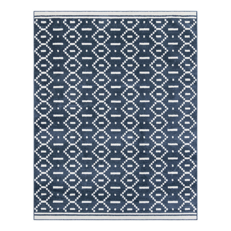 Tapis Latitude Run® Begna Nikolis bleu, Rectangle 7 pi 10 po x 10 pi