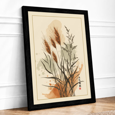 Study in Ink Botanical - Framed Print