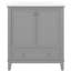 Meuble-lavabo moderne gris avec armoire de rangement 30 "avec lavabo et porte