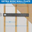 Support mural Mount-it Black Tilt pouvant supporter jusqu'à 110 lb