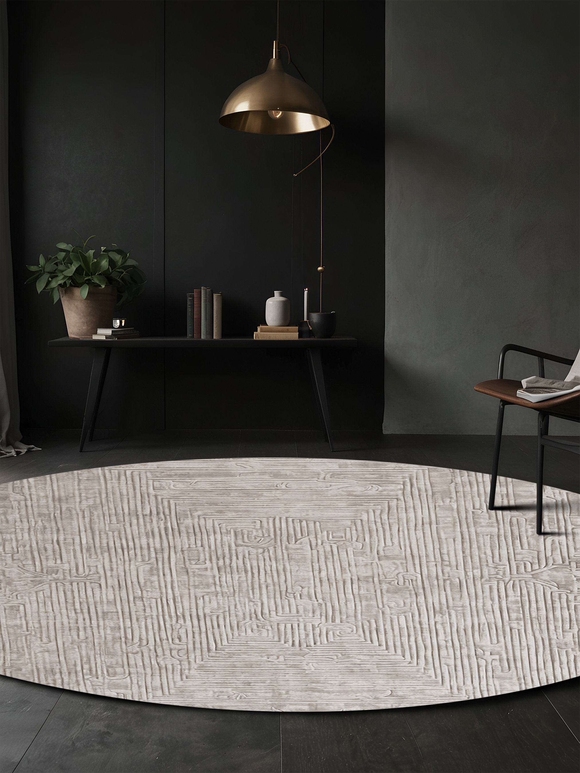 Ivy Bronx Machine Washable Grey Area Rug - Wayfair Canada