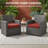 Outdoor Cushion Set of 2, Rainproof & 3-Year Fade Resistant Patio Furniture Cushions with Removable Cover and Adjustable Ties for Garden-8538524-8538527