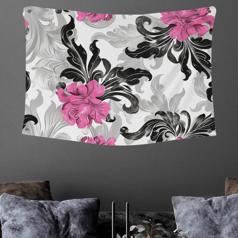Tapisserie murale Ornements - Décoration murale décorative, H 68 po x l 80 po