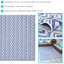 Tapis d'extérieur à chevrons bleu Dreams Classic-947848485