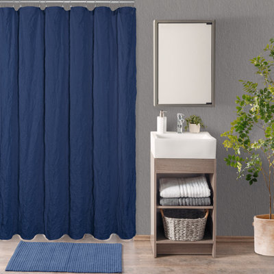 Kimlyn Wrinkle Water Repellent Shower Curtain