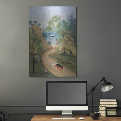  'Hudson River' by C Munro Metal Wall Art, 24" x 36"