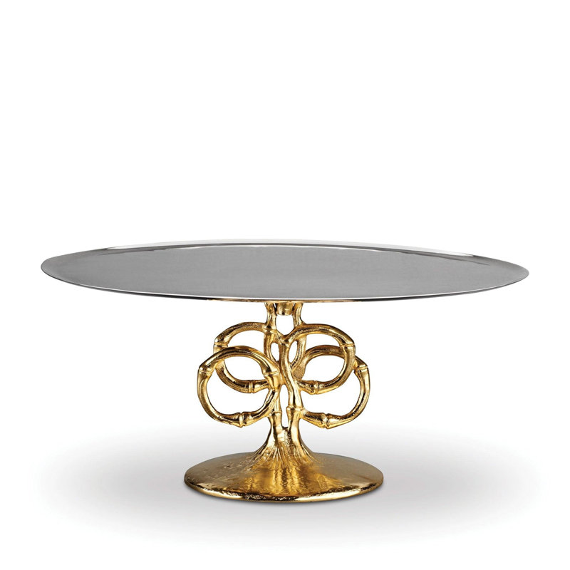 Evoca Gold Plated Cake Stand
