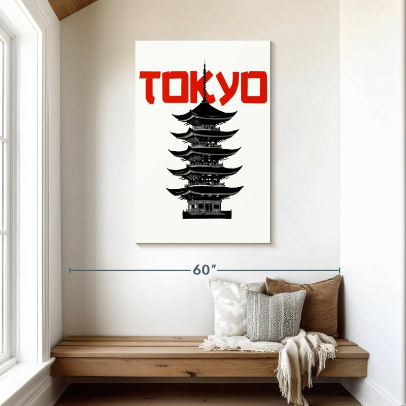 Aime Tokyo Pagoda, 45" H x 30" W