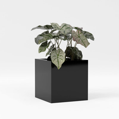 Greenline Fiberglass Jack Medium Indoor/Outdoor Square Cube Planter