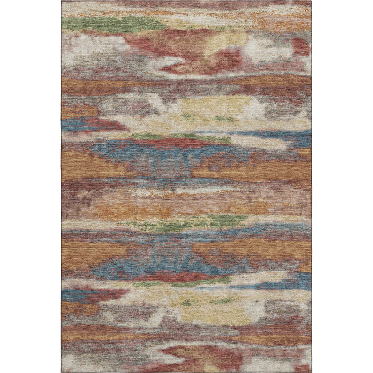 Premium Machine Washable Prisco Paprika Rug