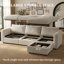 Canapé modulaire de 99 po avec rangement-337835785