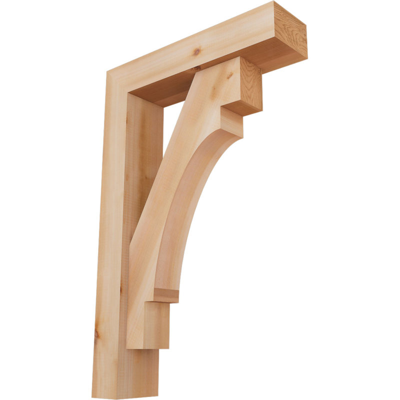 Support Merced Block avec support décalé, 34 x 22, Cèdre rouge occidental de l 5 1/2 po (lisse)