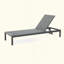 Ensemble de fauteuils inclinables d'extérieur 2 pièces avec roulettes | Chaises longues en maille et aluminium pour piscine / cour arrière