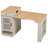59.5" Kitchen Island With Extendable Dining Table