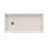 DreamLine SlimLine 36 inch D x 60 inch W x 2 3/4 inch H Single Threshold Biscuit Alcove Shower Base with 2 inch Oil Rubbed Bronze Left Round Drain-118322010-118322011