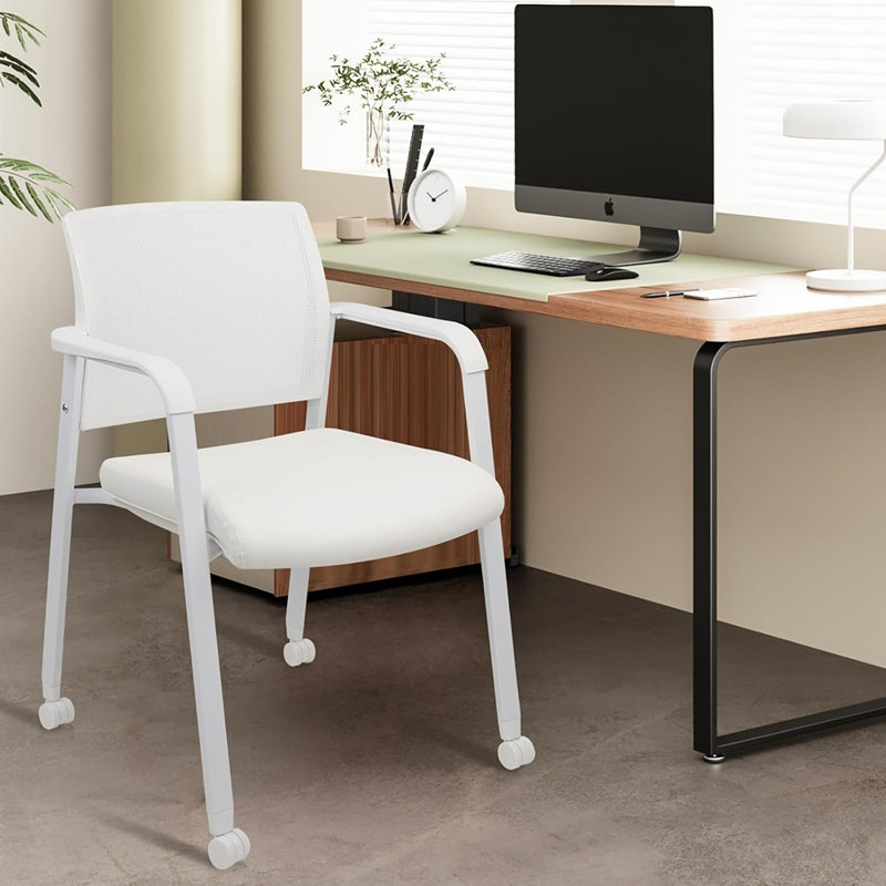 Chaises de bureau empilables avec roulettes | Dossier en filet, épaissir ...