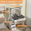 Meuble-lavabo de style campagnard avec lumières 39,4 po Marlanda
