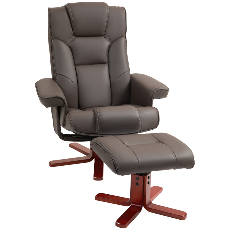 Argyri 84cm Wide Ergonomic Recliner, Brown