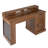 55" Farmhouse Office Desk with Storage Cabinet & Charging Station-2111420181