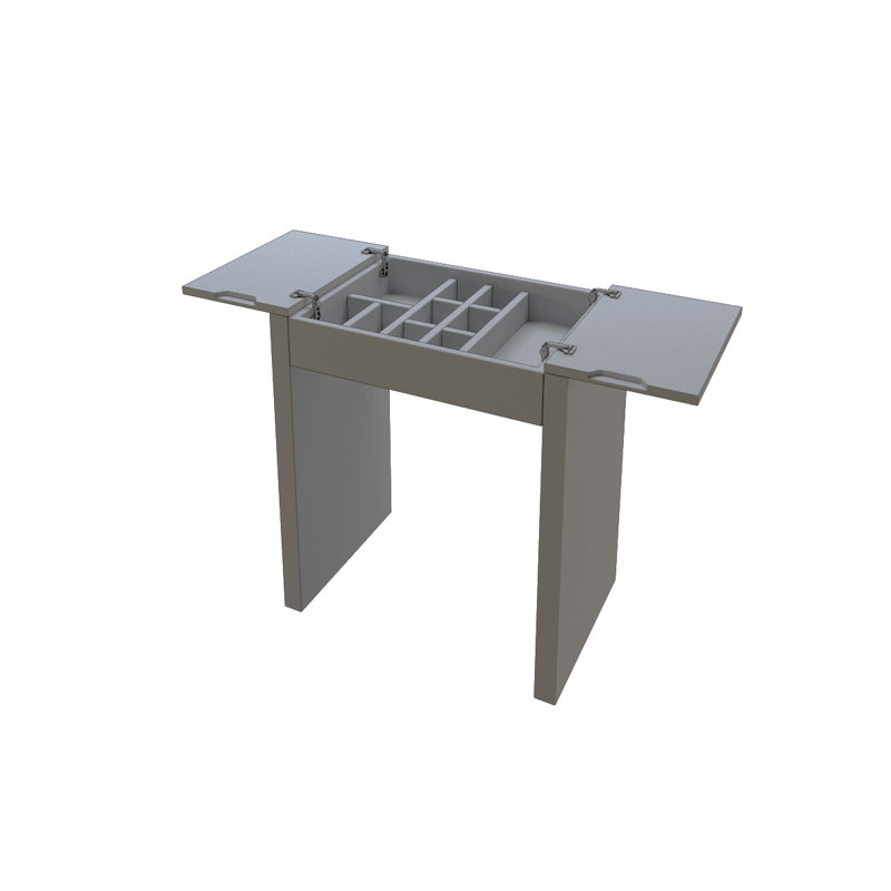 Coiffeuse en bois massif avec tabouret Maximo