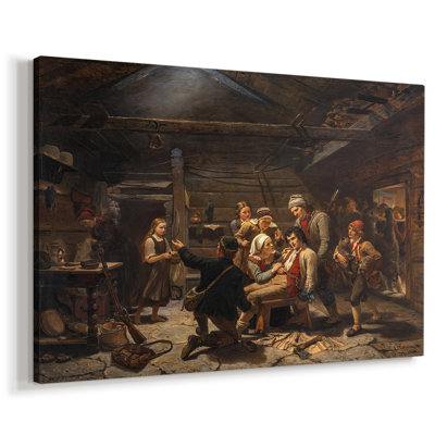 The Wounded Bear Hunter-Adolph Tidemand-Gallery Wrapped