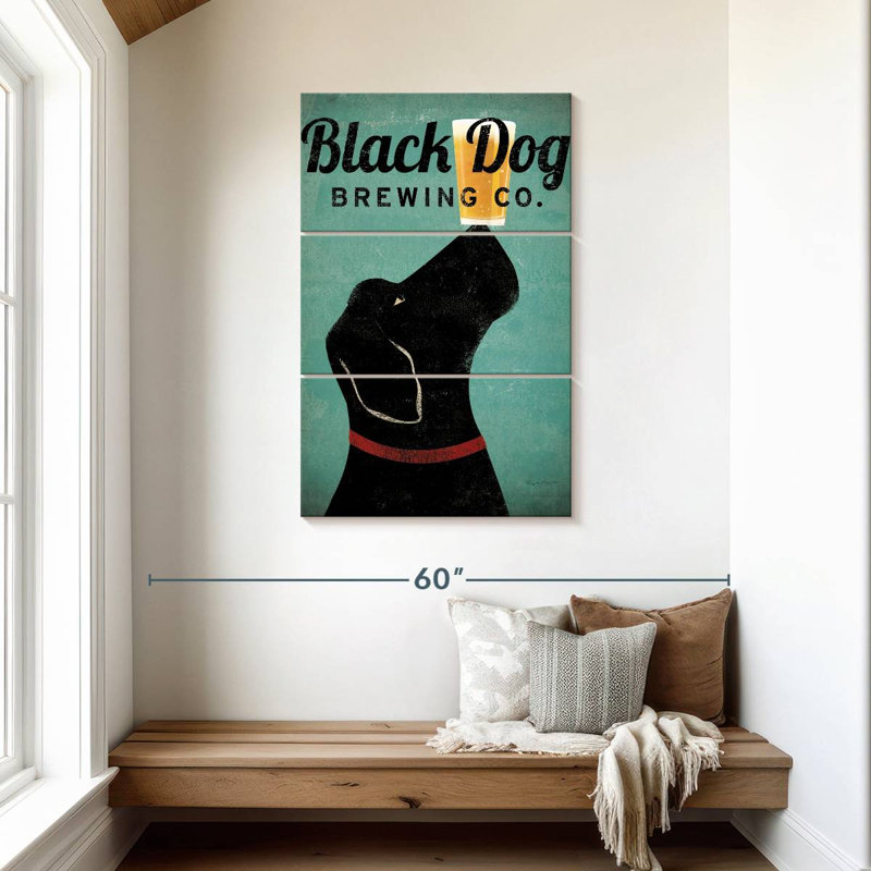 Brampt Black Dog Brewing Co, H 45 po x l 28 po