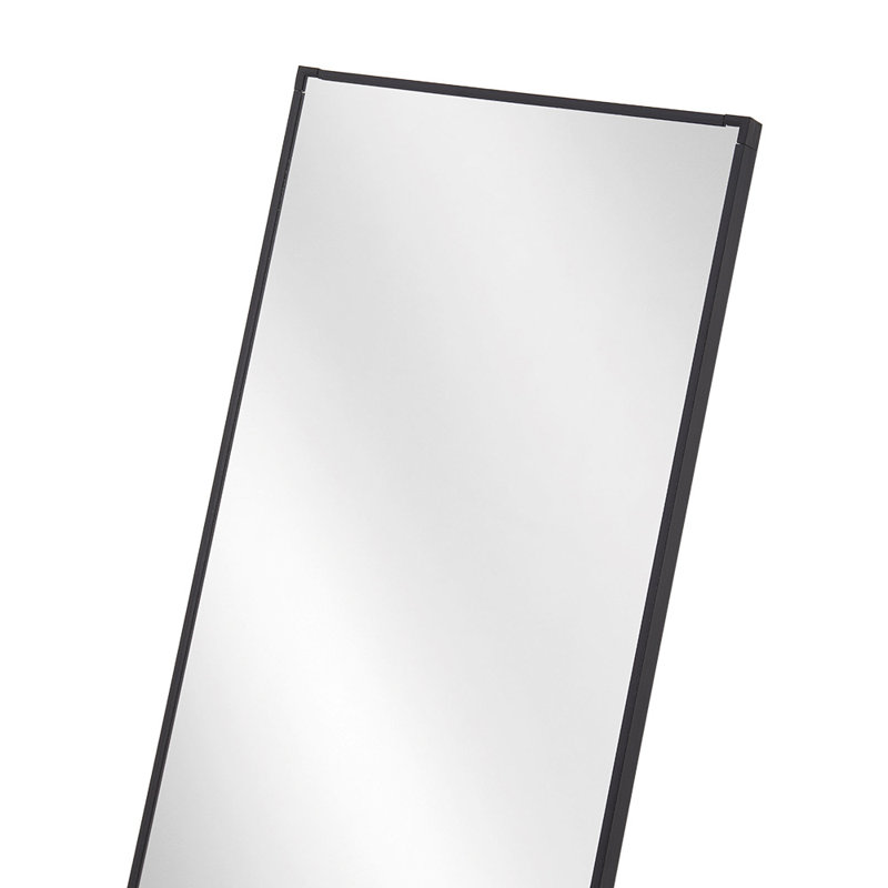 Rectangular Home Floor Fitting Mirror, Black