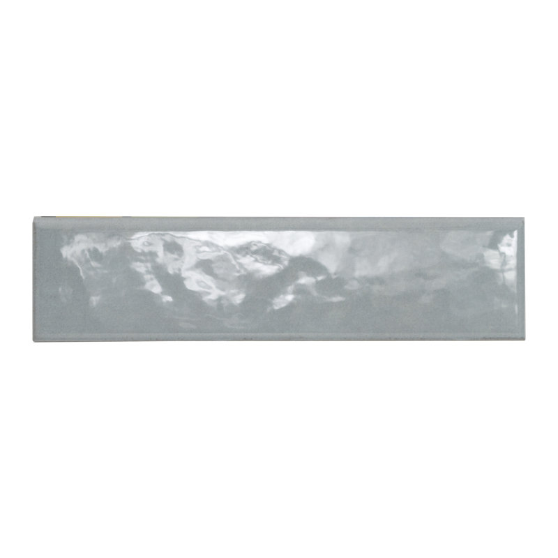Carreau en céramique bullnose brillant 3 po x 12 po Renzo Sky, Brise