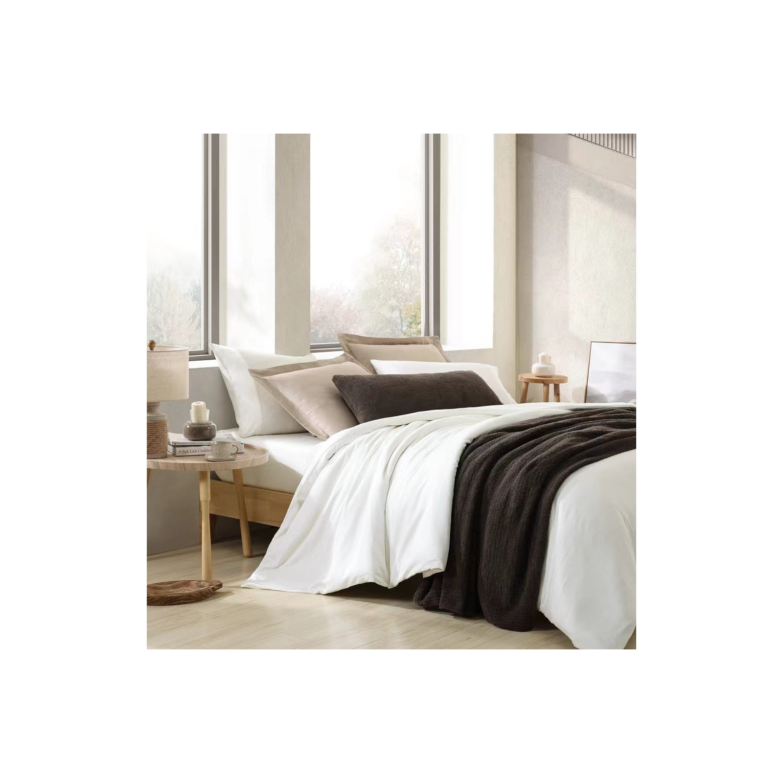 Snug Throw Blanket, King, Mocha