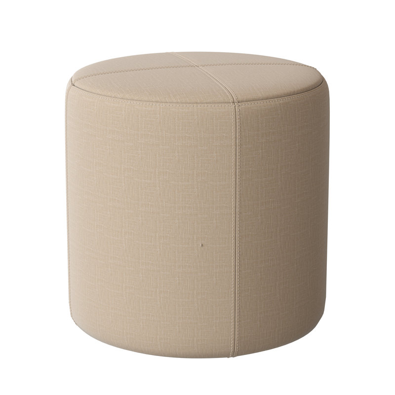 Porthleven Upholstered Ottoman, Lena Latte