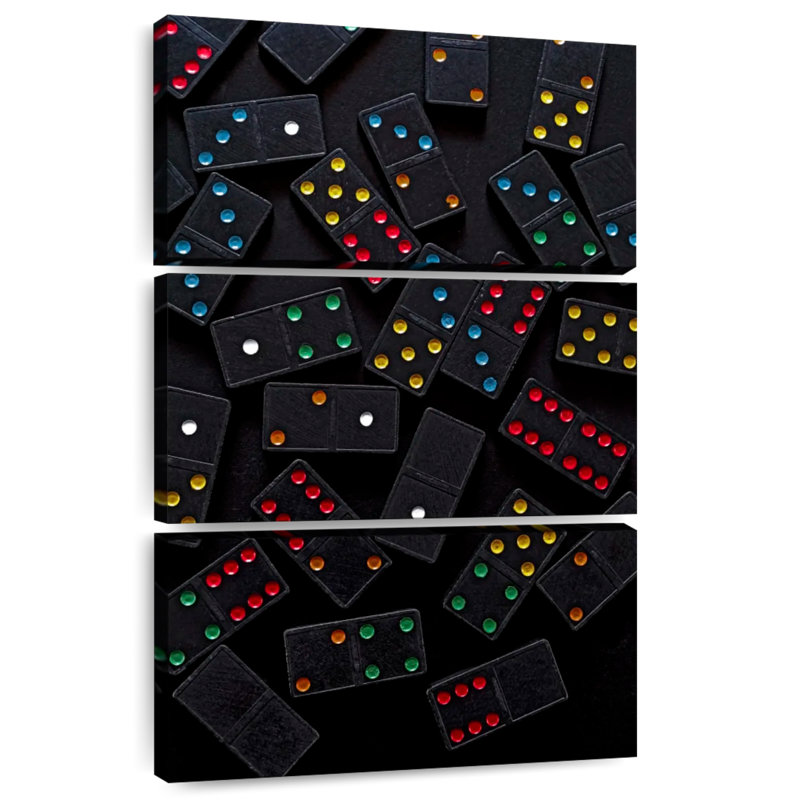 Senne Scattered Dominoes On Table, 38" H x 24" W