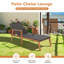 Chaise longue inclinable en acacia Degory