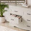 Commode à 9 tiroirs Farmhouse pour la chambre à coucher, commode de 59,84 po de largeur, rangement en bois