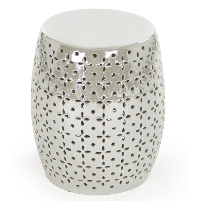 Lovell Garden Stool, Gray