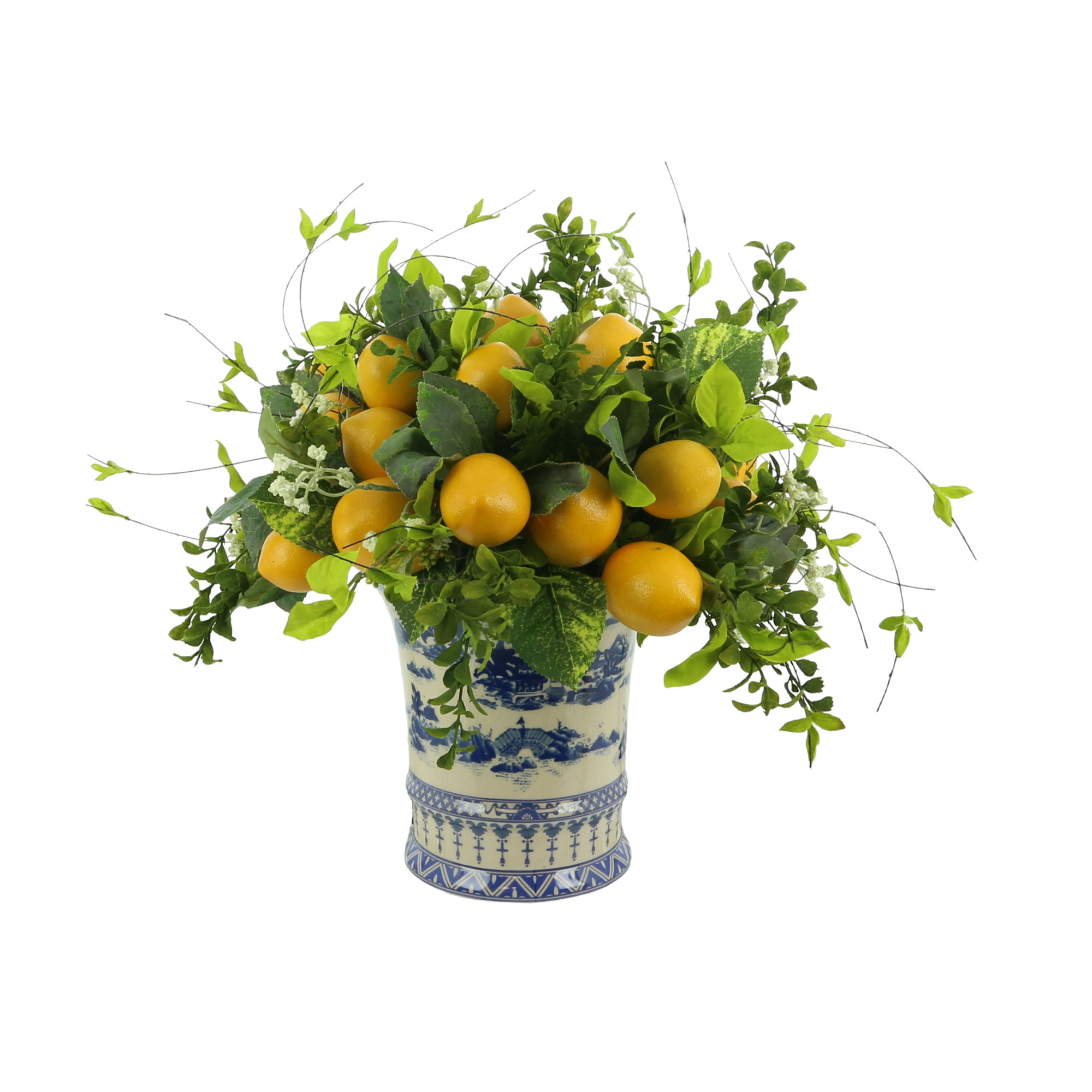 Creative Displays, Inc. Lemon Leaf Arrangement Mixed in Vase | Wayfair