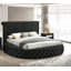 Lit de rangement en velours capitonné 1Pc-285995608