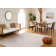 Natura Striped Area Rug In Ivory / Beige