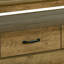 Anselm Rectangular Dark Brown Oak Laminate Storage Drawers Coffee Table