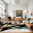 Galaxy Series Abrstract Black/Gray/Ivory/Beige Area Rug-1201513579