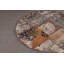 Tapis turc, tapis antique brun, tapis antique, tapis rétro, petits tapis 3,3 x 3,4 pi, tapis de chambre à coucher