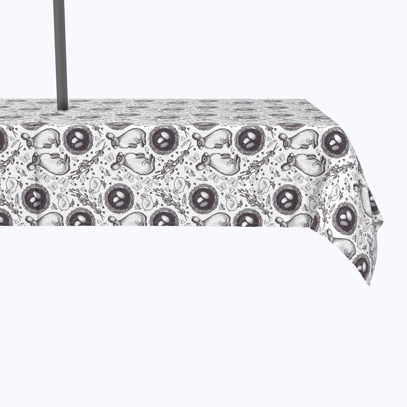 Haven Geometric Easter Tablecloth, 104" x 60"