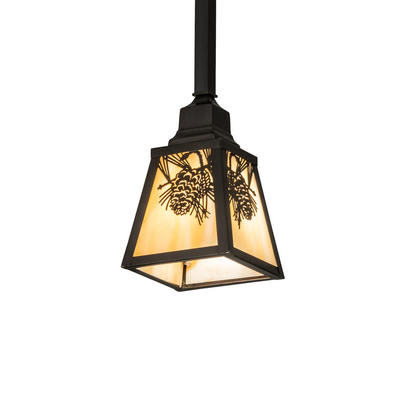 Luminaire suspendu carré à 1 lumière Maegan