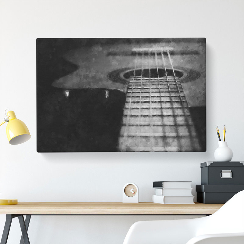 Acoustic Guitar Vol.1 - Wrapped Canvas Painting, 35cm H x 50cm W x 3cm D