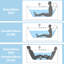 Baignoire en acrylique pour 2 personnes avec 16 jets d'eau réglables, lumières à DEL et chauffage pour une expérience de spa confortable et sereine avec jets d'hydromassage, éclairage, évasion